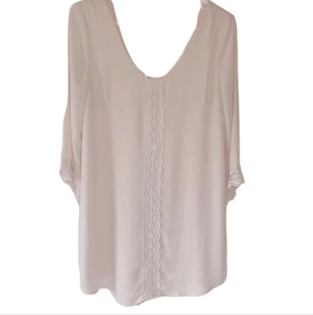 ASTR Cream Mini Sheath Dress Small